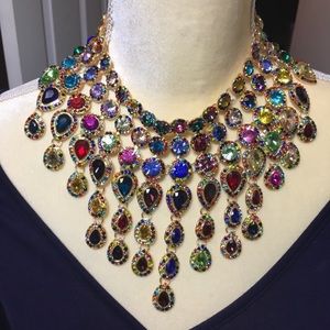 Natasha Couture Waterfall Bib Necklace